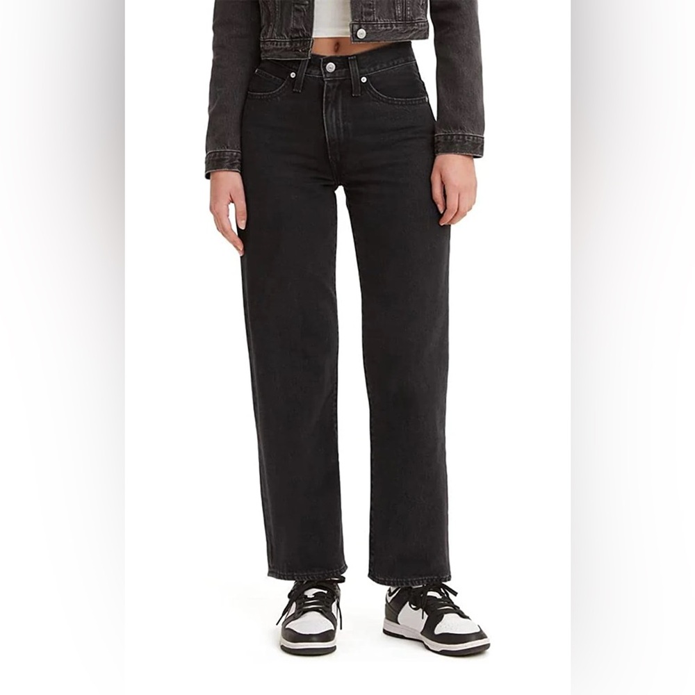 NWT Levi's 94 Baggy Jean Open Mind Straight Washed Black‎ 29 x 31 Streetwear - Picture 2 of 12
